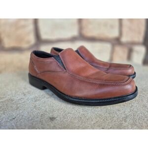 Bostonian Flexlite Mens 12W Brown Leather Slip On Loafers Square Toe 26025876